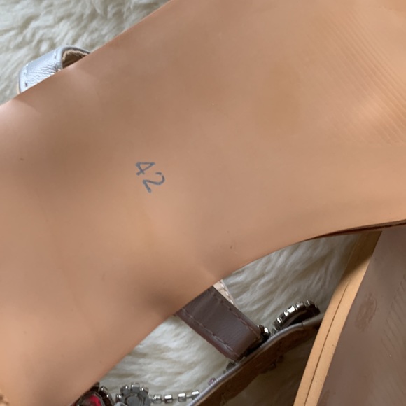 Size 10 Strappy boots sandals Bling sparkling Glam jewelled boot sandals 42 - Picture 10 of 12